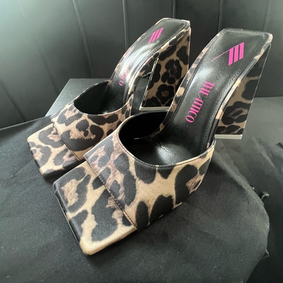 Leopard Devon Attico Pimps brand new in size 38 - Picture 3 of 4